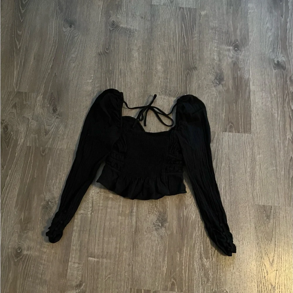 Free People Chloe Smocked Tie Back